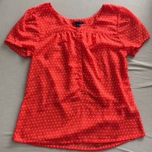 Gap Red Short Sleeve Top